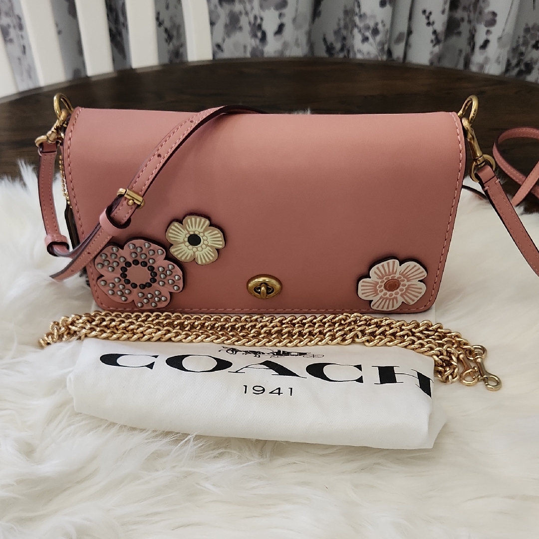 Coach Custom Tea Rose Dinky Peony Pink